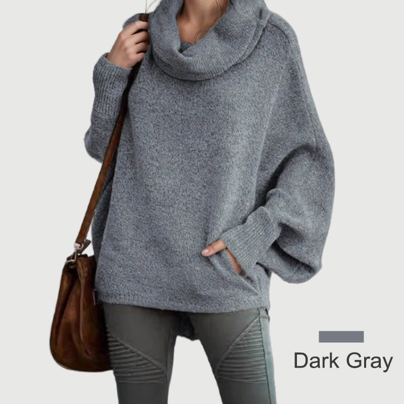 💥Black Friday Hot Sales - 49% OFF💥Women's Batwing Cowl Neck Sweater with Pocket - Buy two and get free shipping!