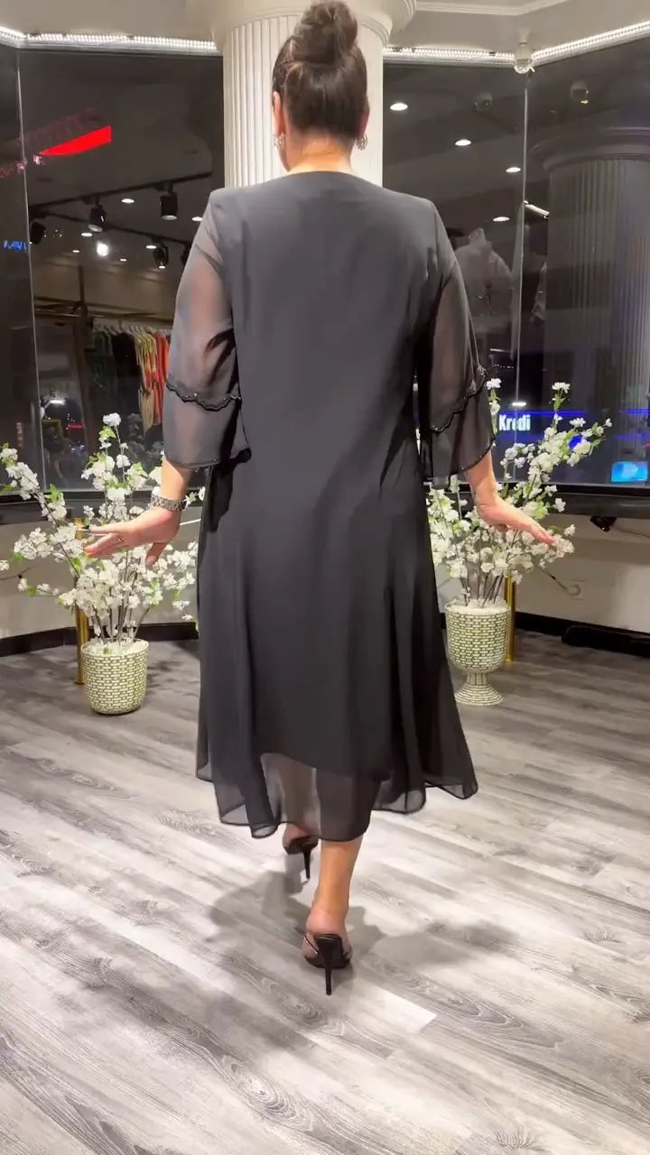 Women's Chiffon Solid Color Loose Dress Buy Two And Get product image 19
