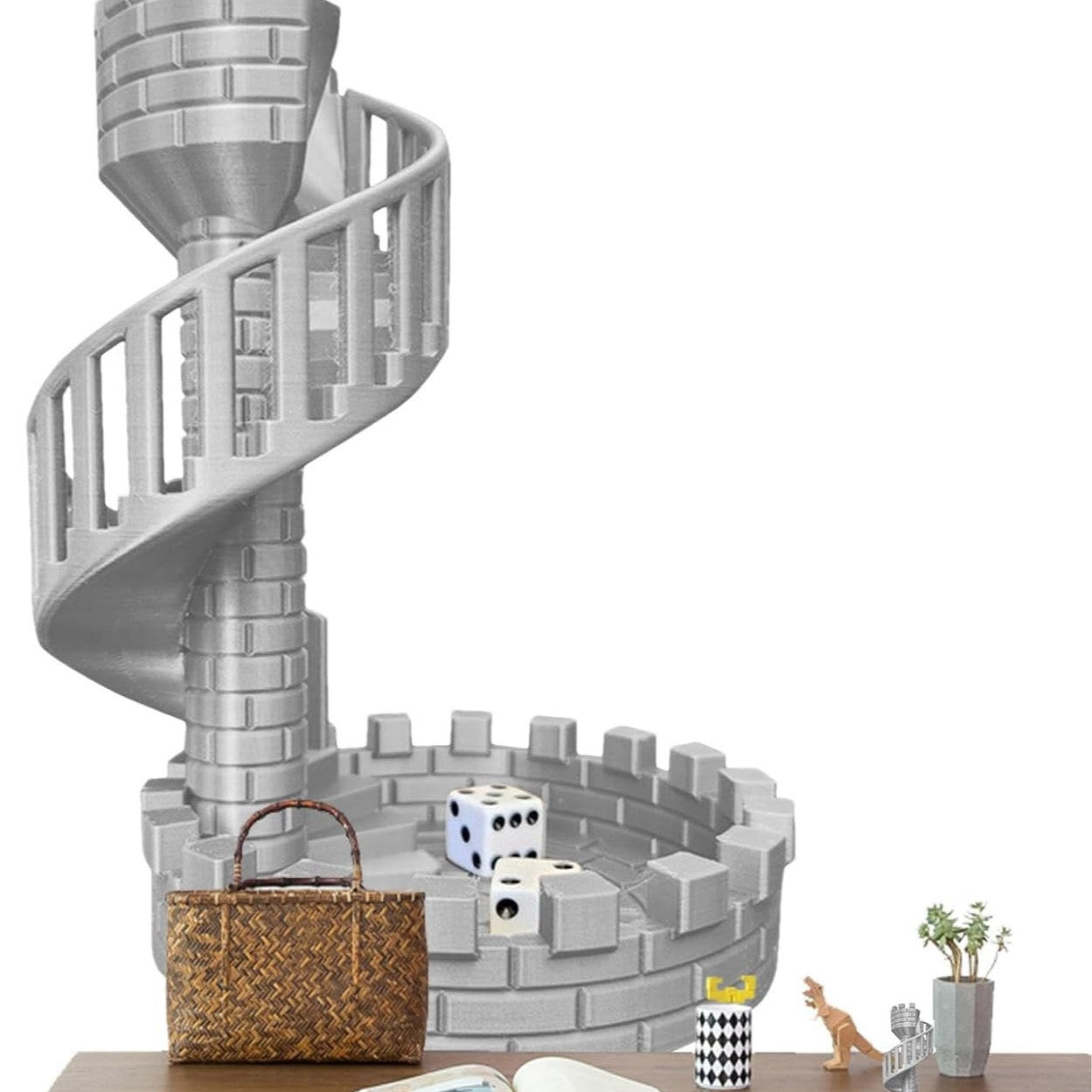 3D Printed Dice Tower – Board Game Accessory & Display Ornament