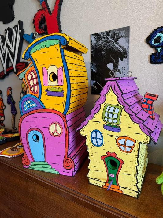 🔥- Dr Seuss Inspired Wooden Handmade Birdhouse (🔥BUY 2 FREE SHIPPING)