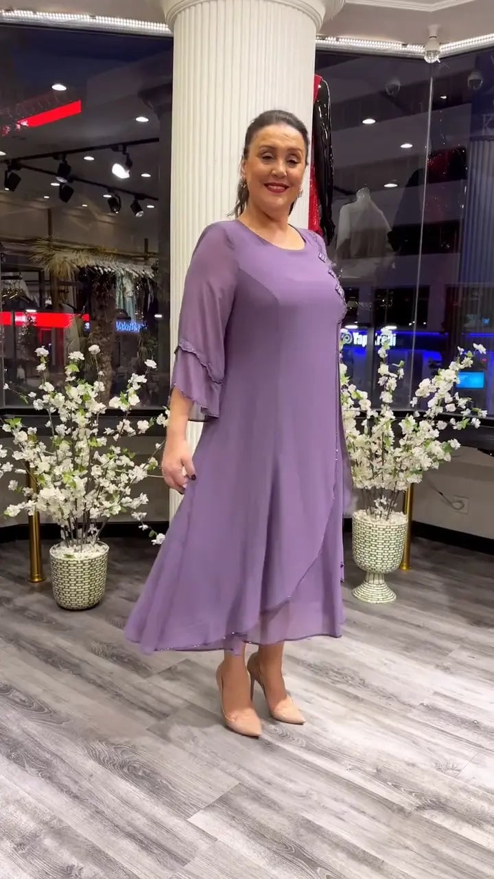 đź’•Women's chiffon solid color loose dress - Buy two and get free shipping!