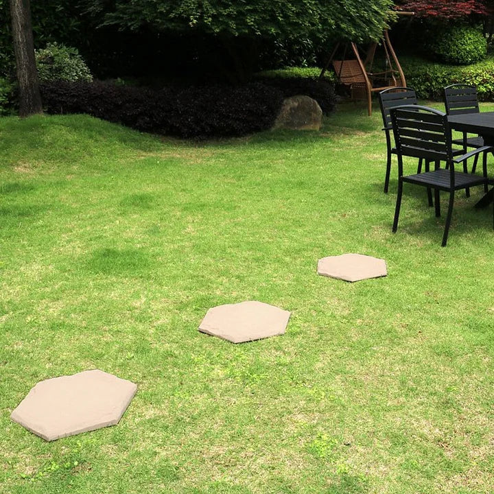 15.5' Decorative Stepping Stones That Stake Into The Ground