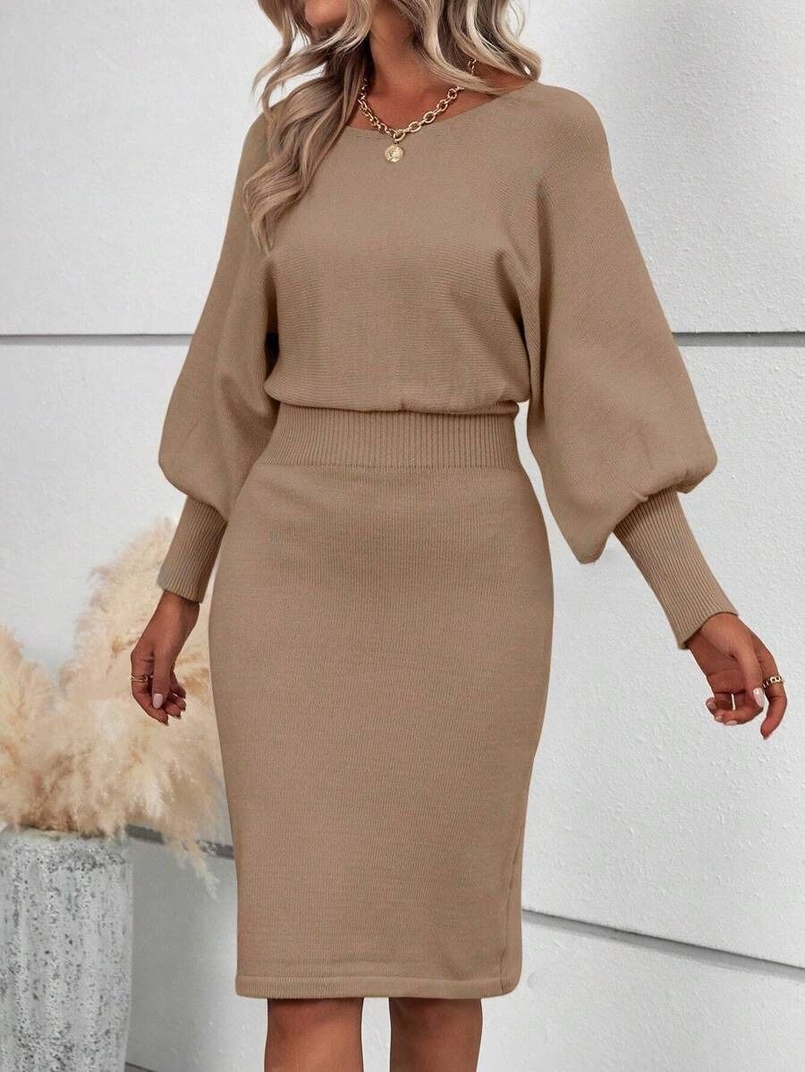 Elegant Knitted Dress 2-piece Set - Buy two and get free shipping!