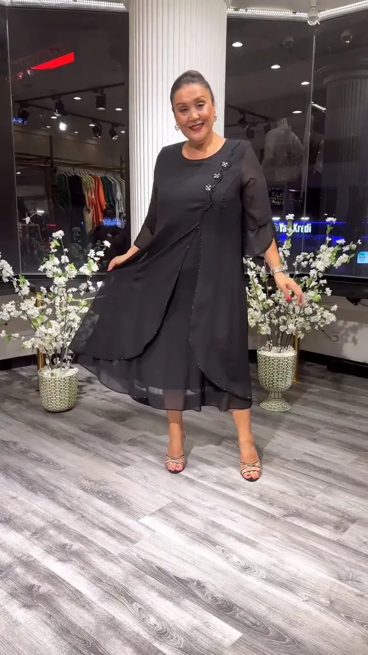 đź’•Women's chiffon solid color loose dress - Buy two and get free shipping!