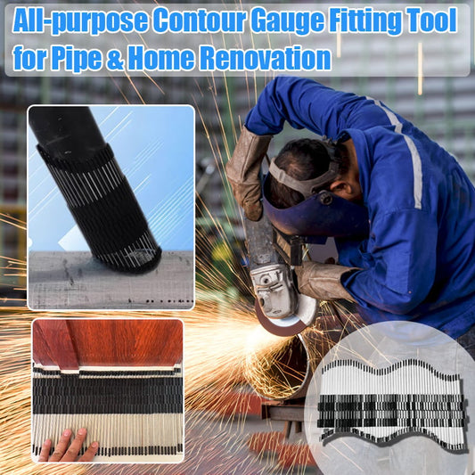 🔥 All-purpose Contour Gauge Fitting Tool for Pipe & Home Renovation Precision Marking, Cutting