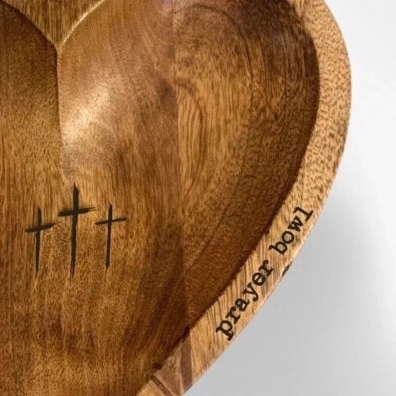 🎁Easter Sale- New Heart Prayer Bowl Modern Cross religious gifts