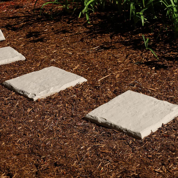 15.5' Decorative Stepping Stones That Stake Into The Ground