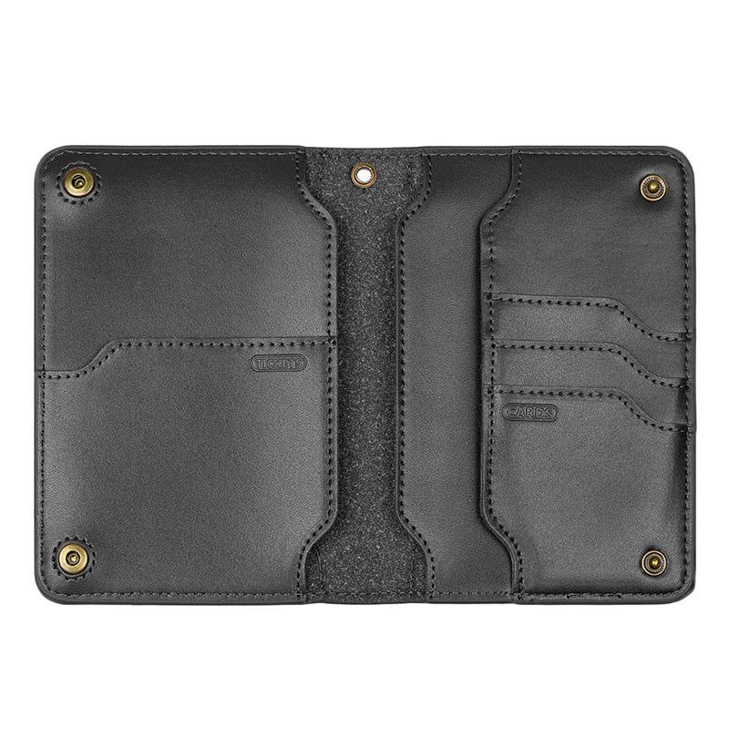 Cowhide multifunctional wallet passport bag travel ticket storage passport holder