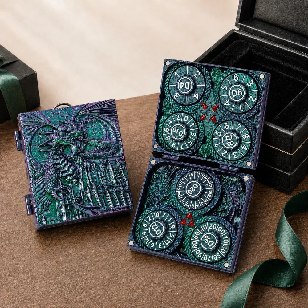 🐉7-in-1 Pocket Spinner DND Dice Set🎲