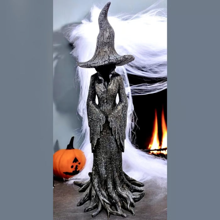 🧙♀️💫Hand-Painted Enchanting Witch Statue: The Guardian of Your Home (✨Same as in the video)