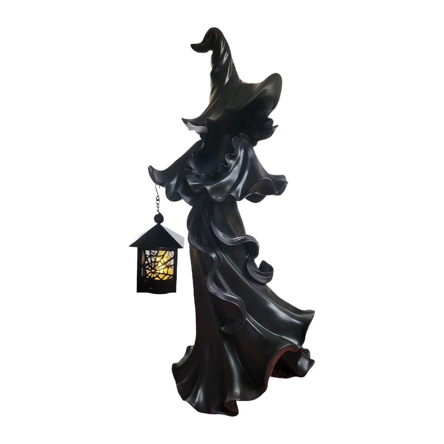 🧙♀️💫Hand-Painted Enchanting Witch Statue: The Guardian of Your Home (✨Same as in the video)