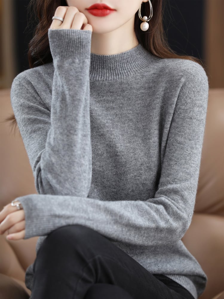 Women's cashmere sweater, 100% wool, say goodbye to static electricity - buy two and get free shipping!