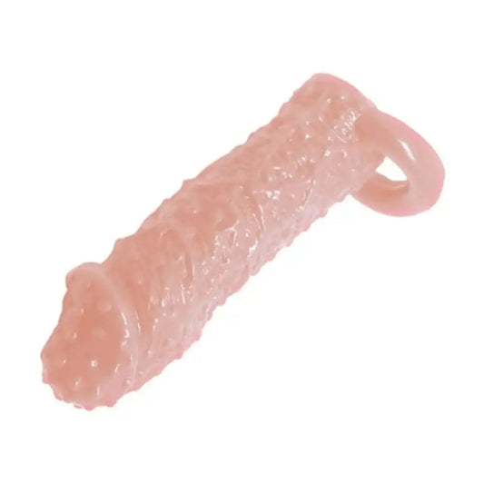 Textured Dotted Silicone Sleeve for Men – Flexible Personal Wellness Accessory