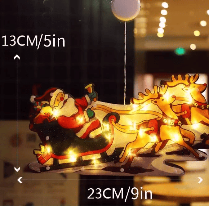 🎄Christmas Window Hanging Lights 🌟