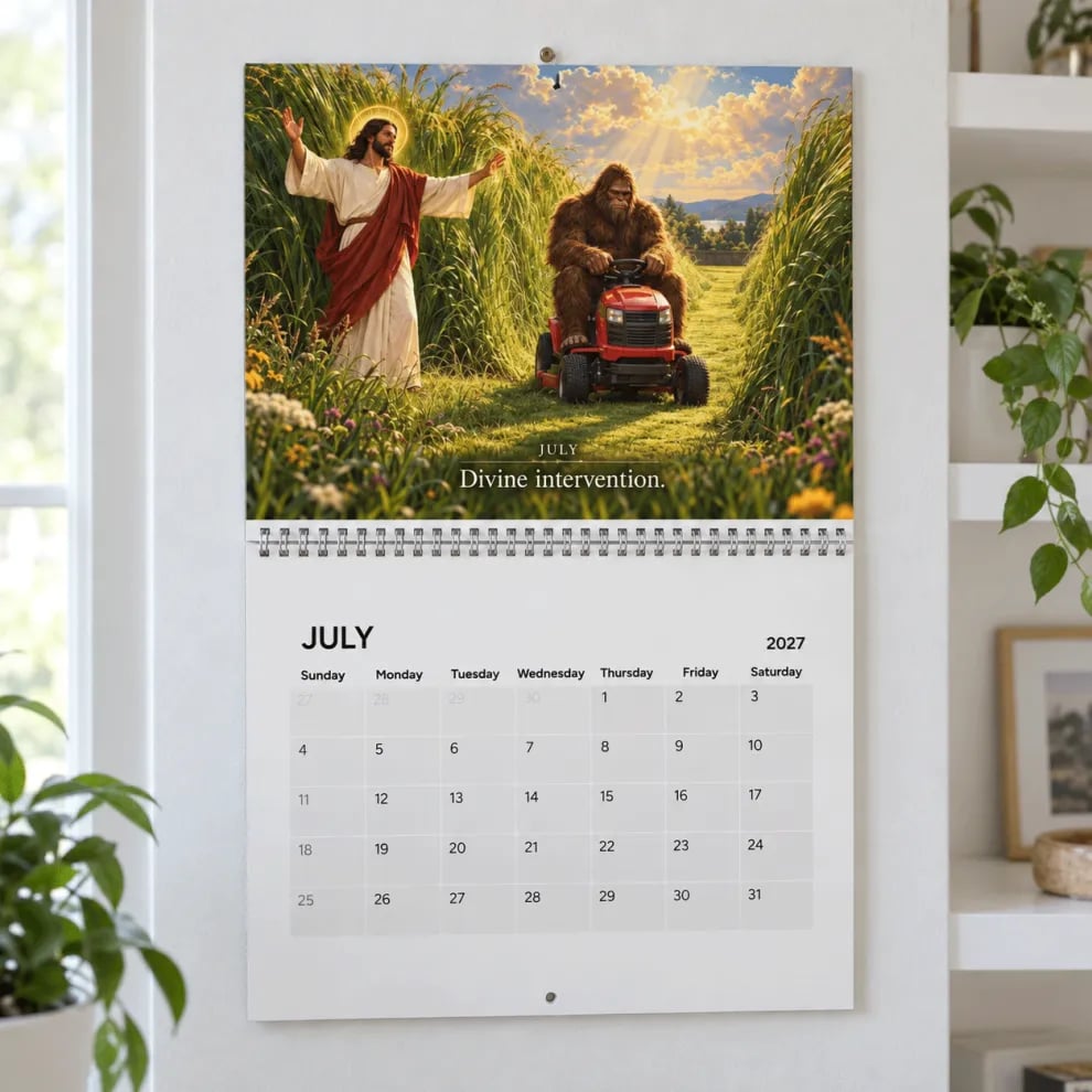 📅Funny Jesus and Bigfoot Calendar 2027