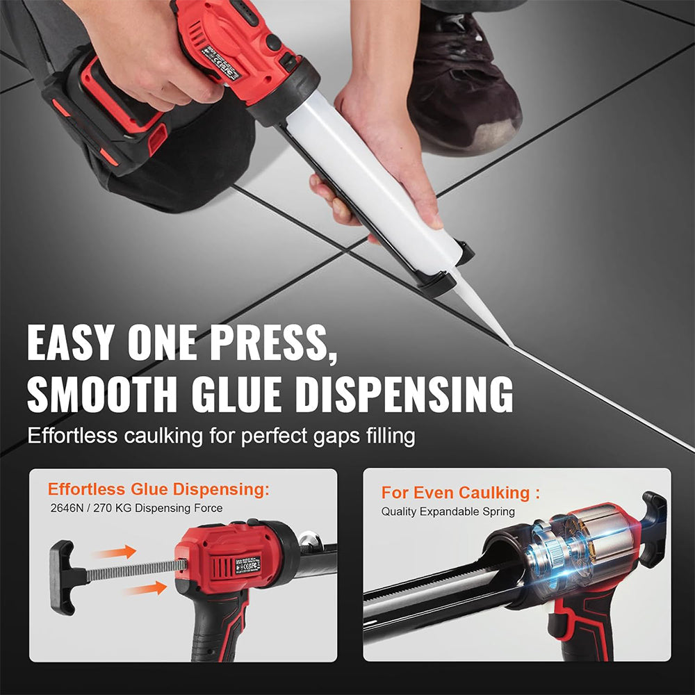 Cordless Caulking Gun, Adhesive Gun Kit