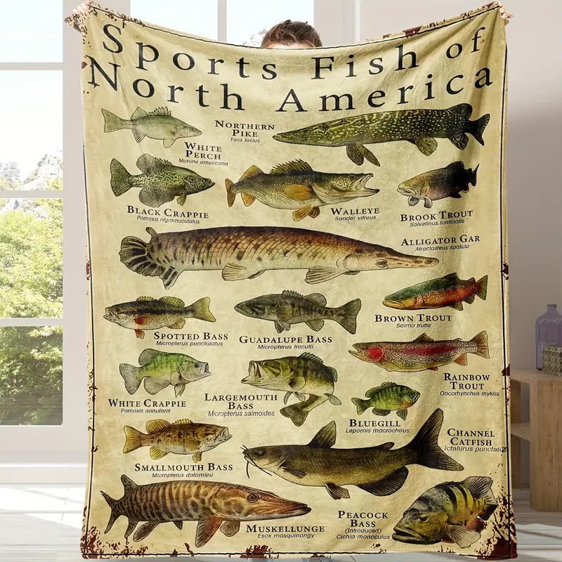 🎣Fishing Enthusiast's Blanket Gift