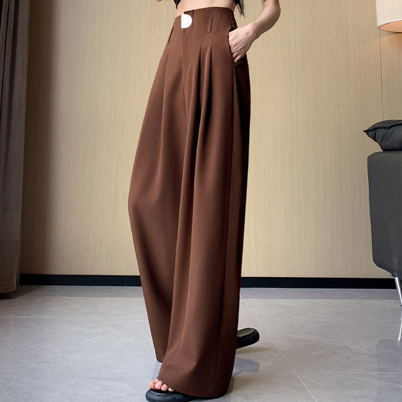 High-Waisted Wide-Leg Trousers