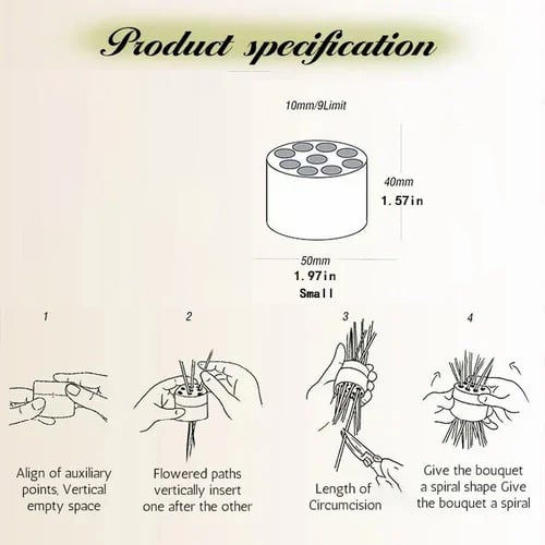 🎁Spiral Ikebana Stem Holder💐 mysite