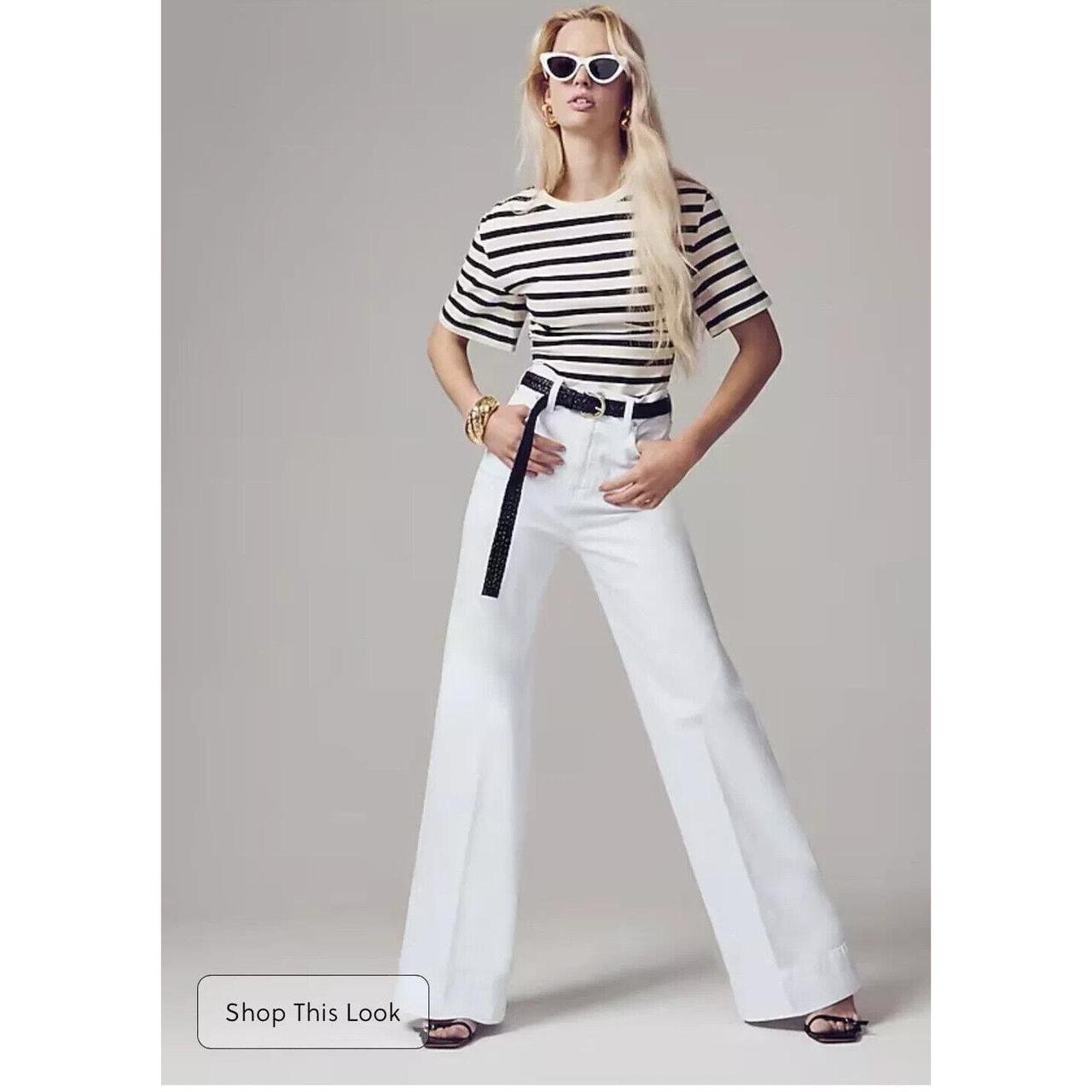 Tummy Control Tall Wide Leg Denim Trouser - Buy two and get free shipping!