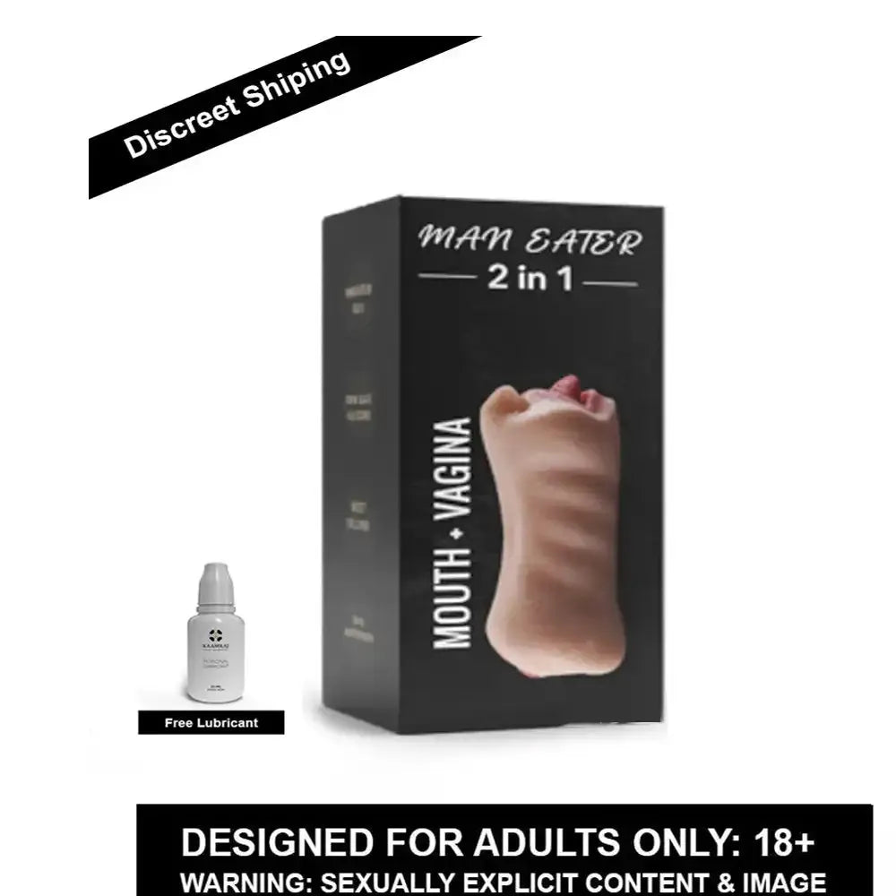 3D Dual-Entry Realistic Pocket Massager for Men – Soft Touch Personal Wellness Sleeve
