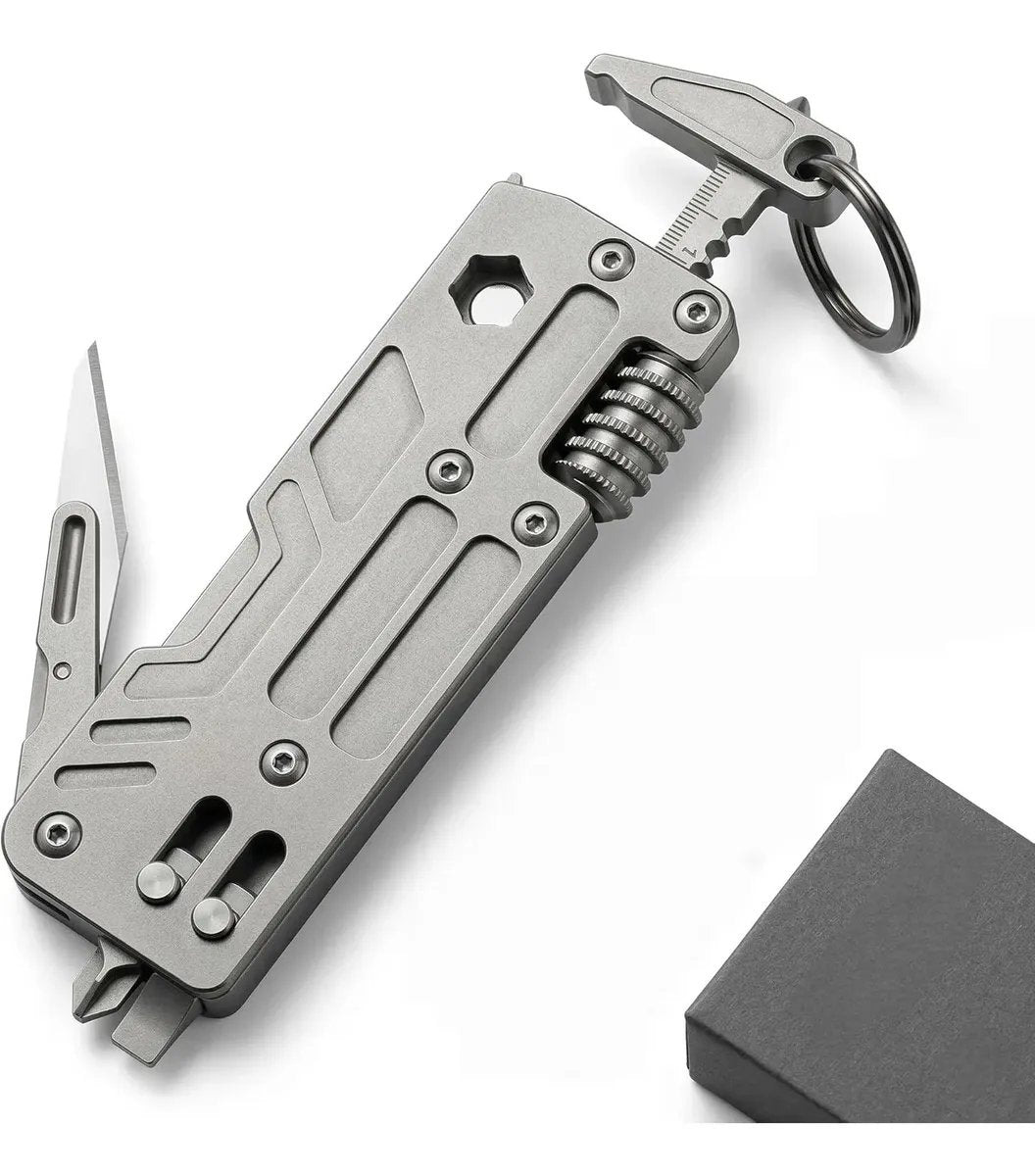 ๐ ๏ธ Grade-5 Titanium 10-in-1 EDC Multi-Tool
