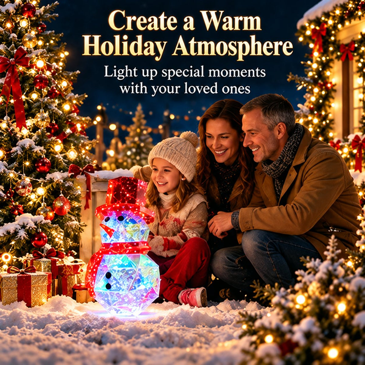 πβ¨ Magical LED Light-Up Snowman | Colorful Christmas Decoration