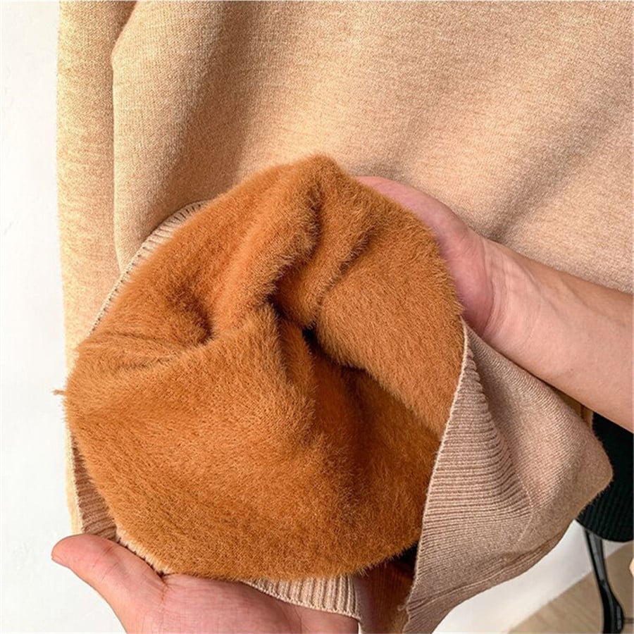 🔥HOT SALE - Cozy Women's Turtleneck Fleece Pullover Sweater