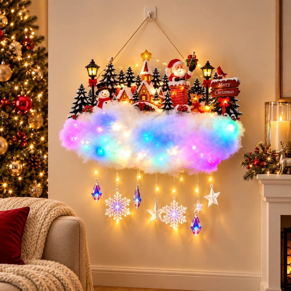 Festive Light-Up Angel – 'Christmas Blessing' Angel Glow Decoration