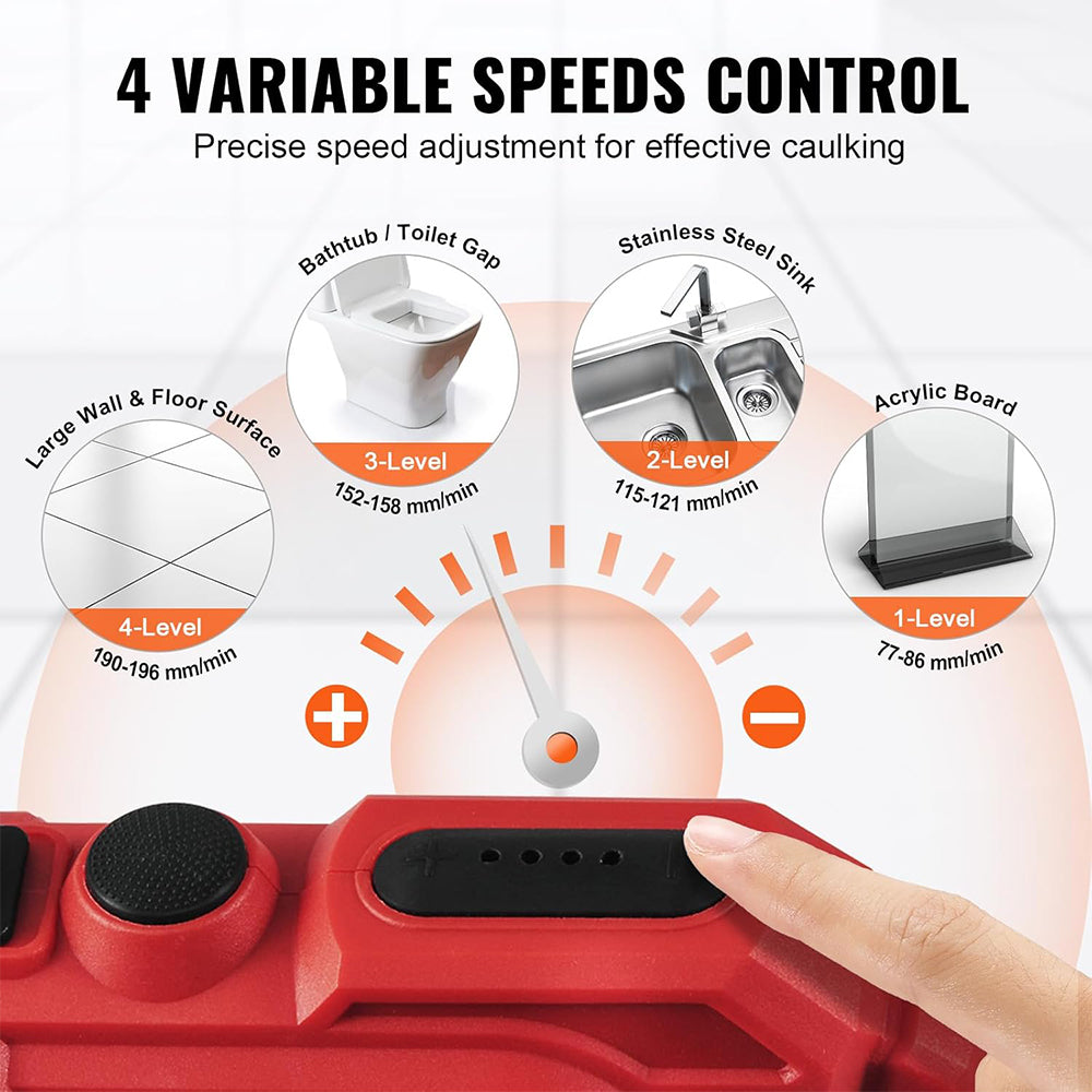 Cordless Caulking Gun, Adhesive Gun Kit