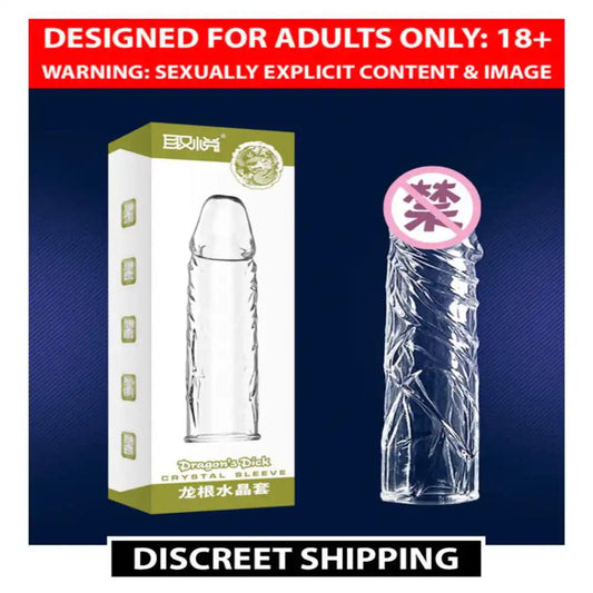 Soft Silicone Transparent Reusable Condom – Crystal Clear Wellness Sleeve
