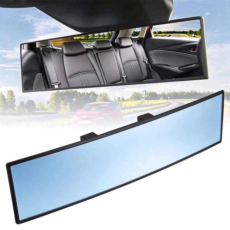 HD Convex Panoramic Rearview Mirror, Clip-On Car Interior Mirror ☀️