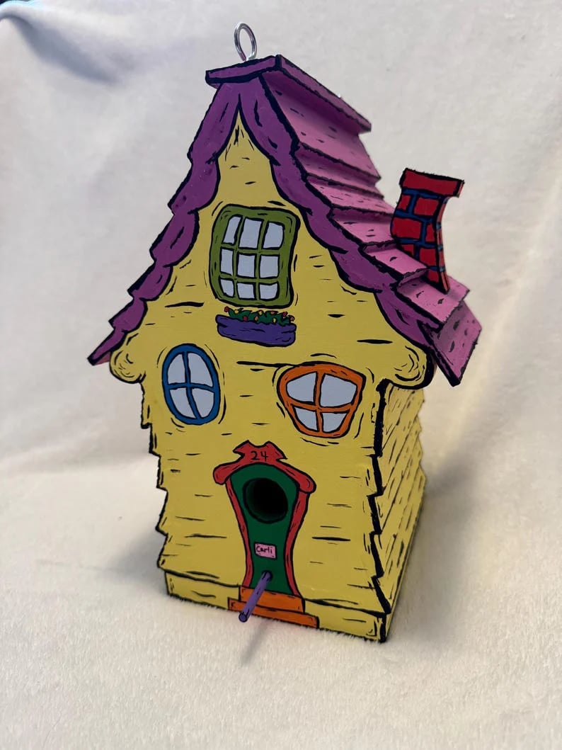 🔥- Dr Seuss Inspired Wooden Handmade Birdhouse (🔥BUY 2 FREE SHIPPING)