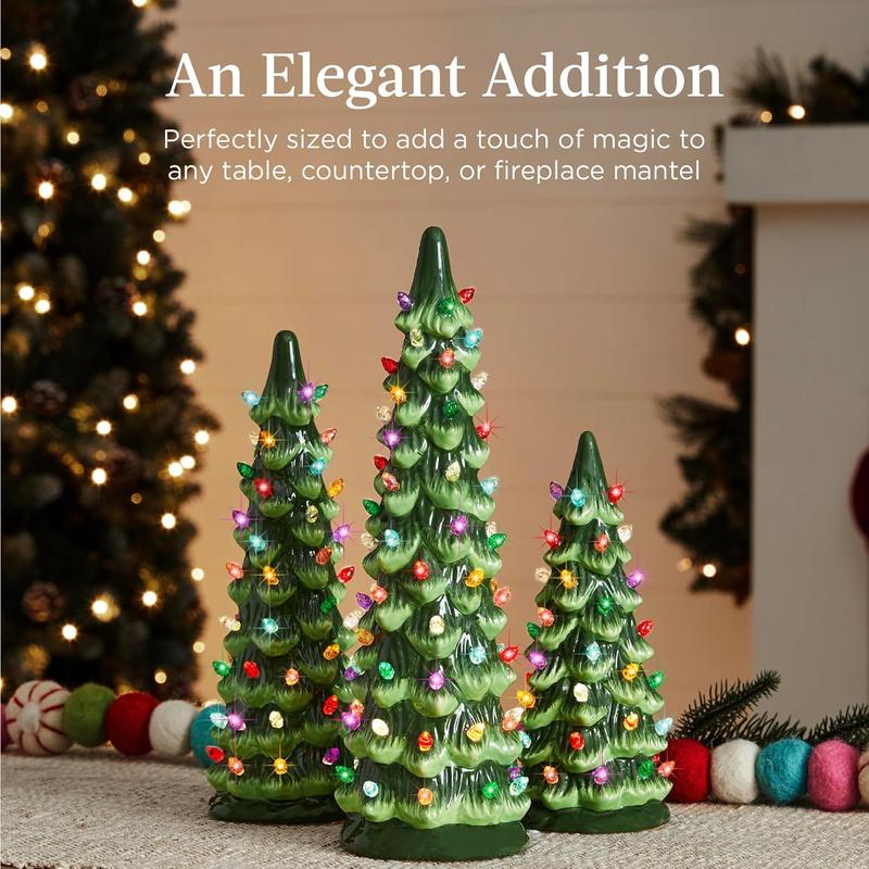 ððRetro Hand-Painted Tabletop Christmas Trees with Timer (â°Limited Quantities Available)