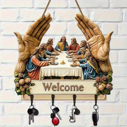π Jesus and Disciples Wall Art Keychain