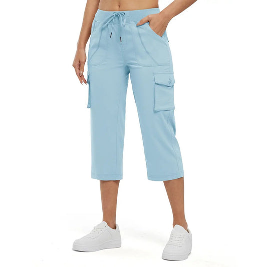 Women's Lightweight Hiking Capris: Quick-Dry, 6 Pockets, Loose Fit product image 2