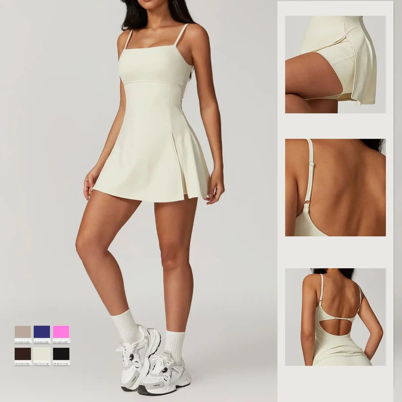 🔥SALE 49% OFF🔥2 in 1 Split Hem Sports Dress - Buy two and get free shipping!