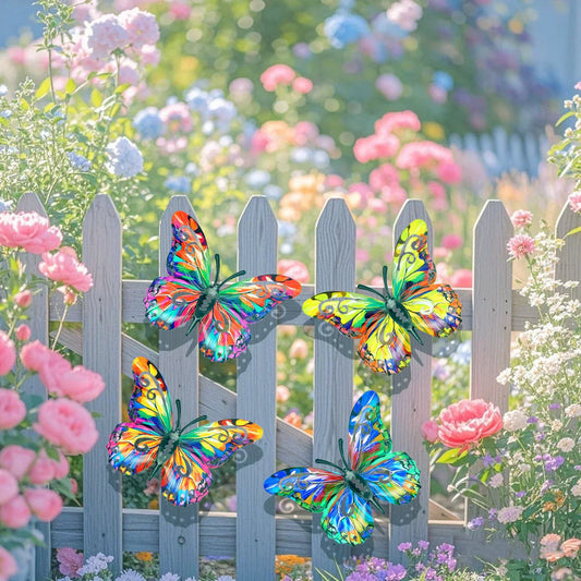 A complete set! 4Pcs Butterfly Metal Wall Decor product image 2