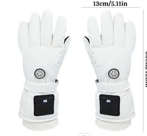 π₯ Rechargeable Heated Gloves β 3 Heat Settings, Waterproof Touchscreen Winter Gloves