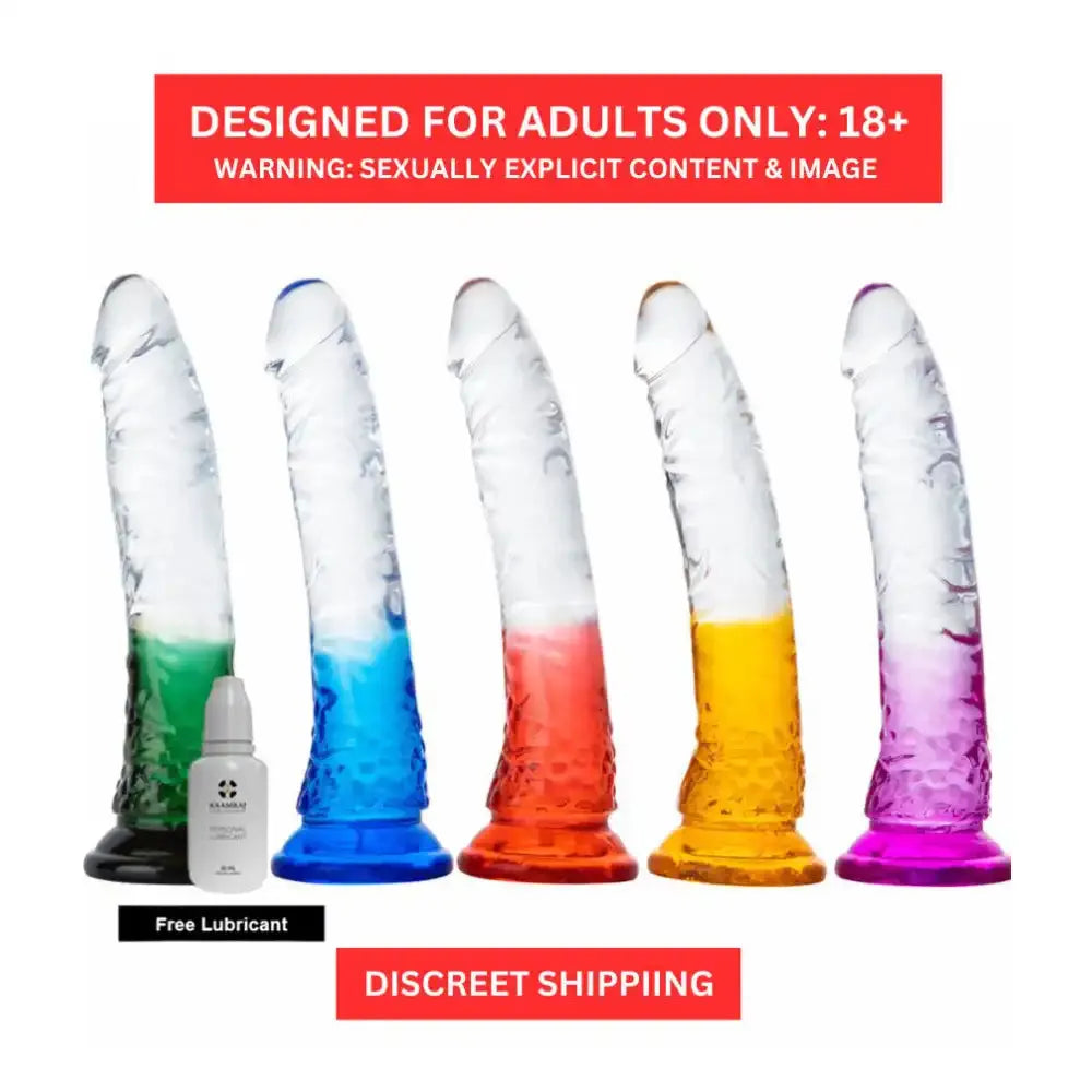 Multi Color Rainbow Wellness Massager for Women – Flexible Suction Base Accessory
