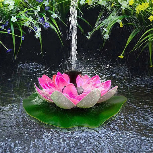 š„BUY 2 GET 10% OFFš„Lotus Shaped Solar Fountain Pond Decorative