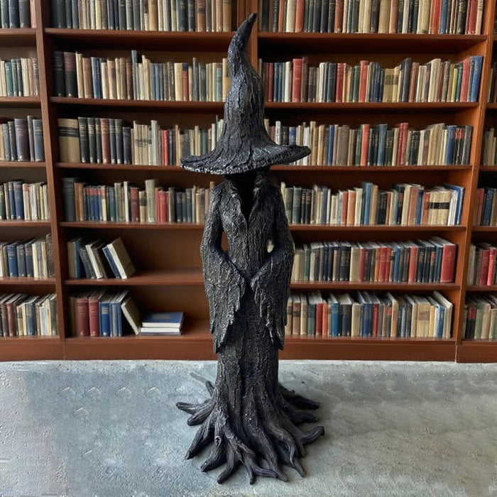 🧙♀️💫Hand-Painted Enchanting Witch Statue: The Guardian of Your Home (✨Same as in the video)
