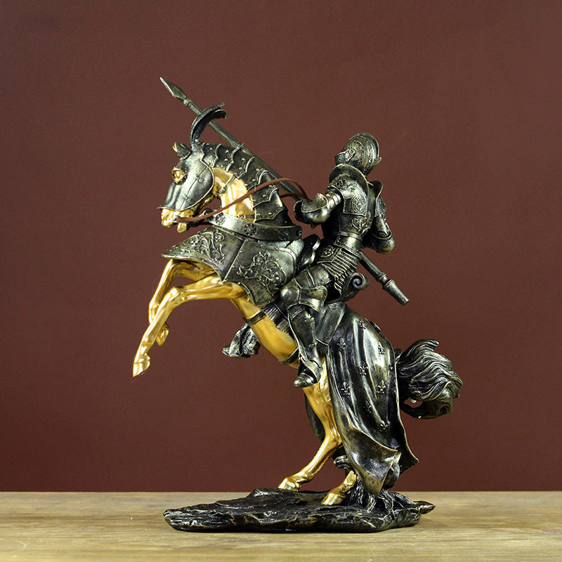 Vintage Royal Knight Resin Ornament