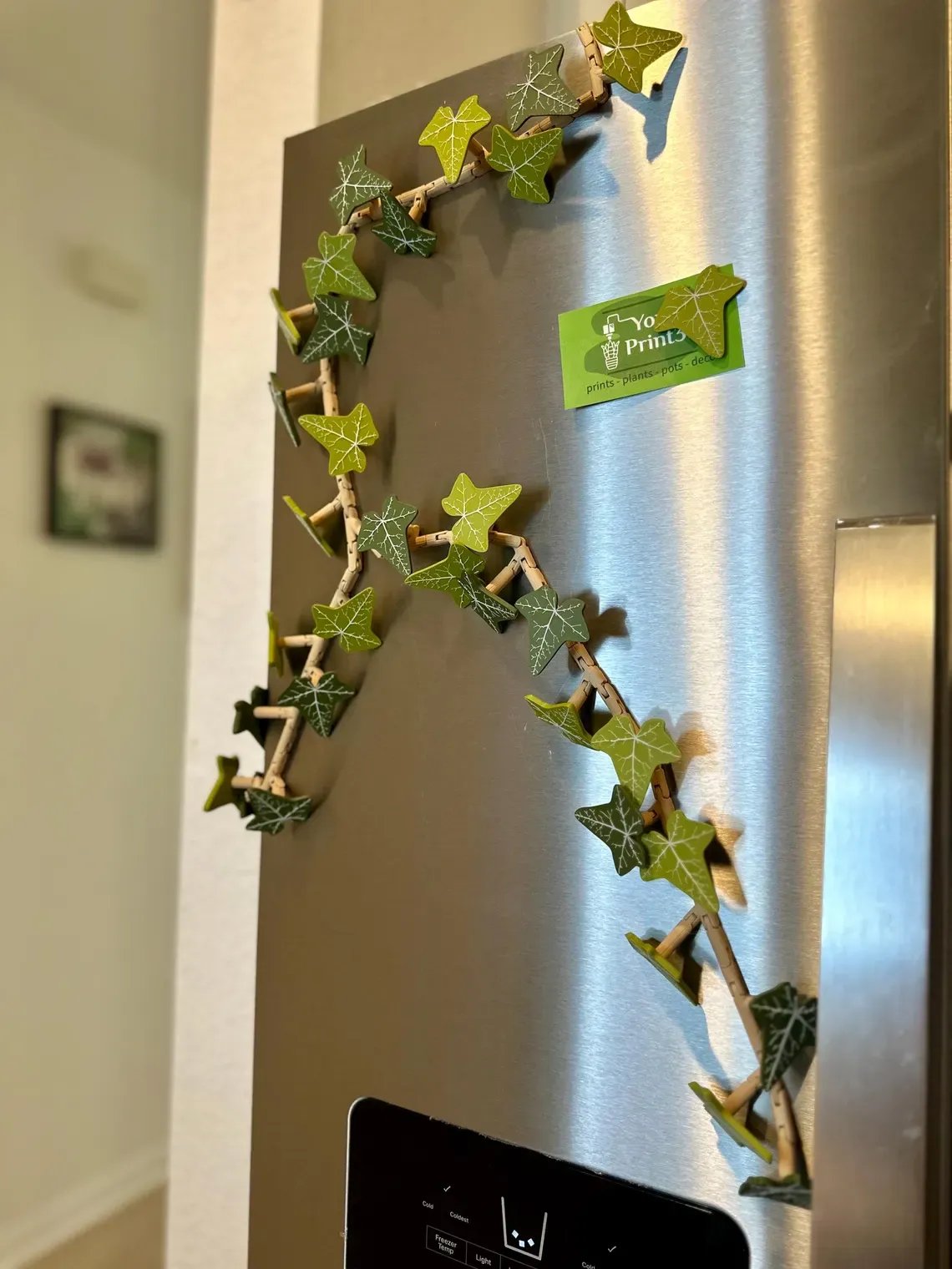 3D Ivy Fridge Magnets