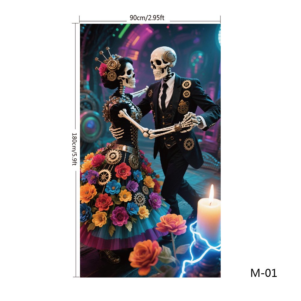 π2025 Christmas and Halloween front door decoration