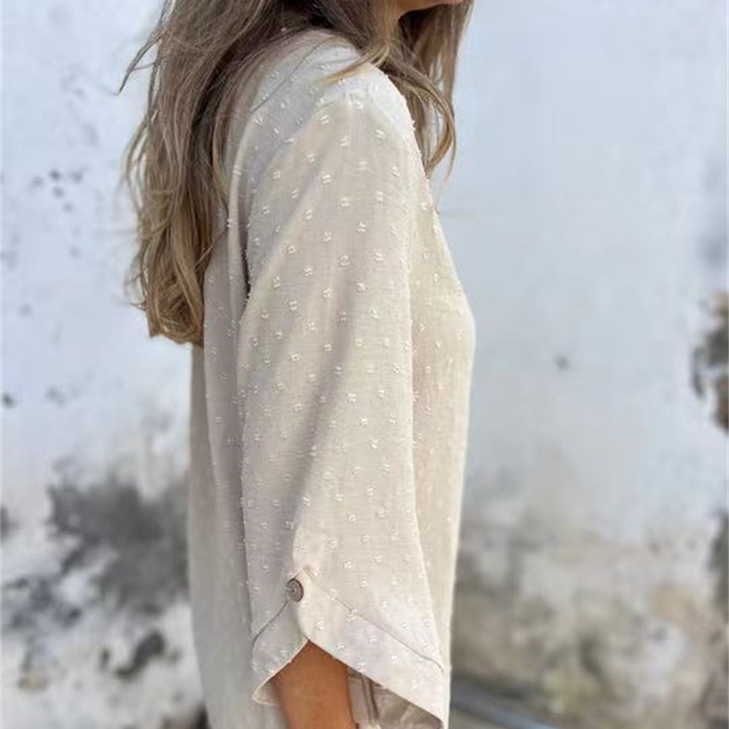 🔥Women's Casual Round Neck Jacquard Top