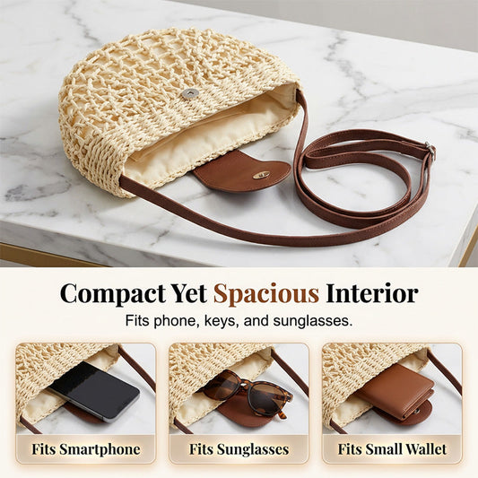 LIMITED-TIME Woven Crossbody Bag – Boho, Handwoven, Adjustable, Lightweight product image 2