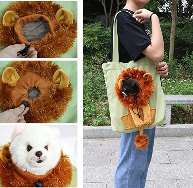 (Last Day Promotion 50% OFF!⚡) Pet Canvas Shoulder Carrying Bag