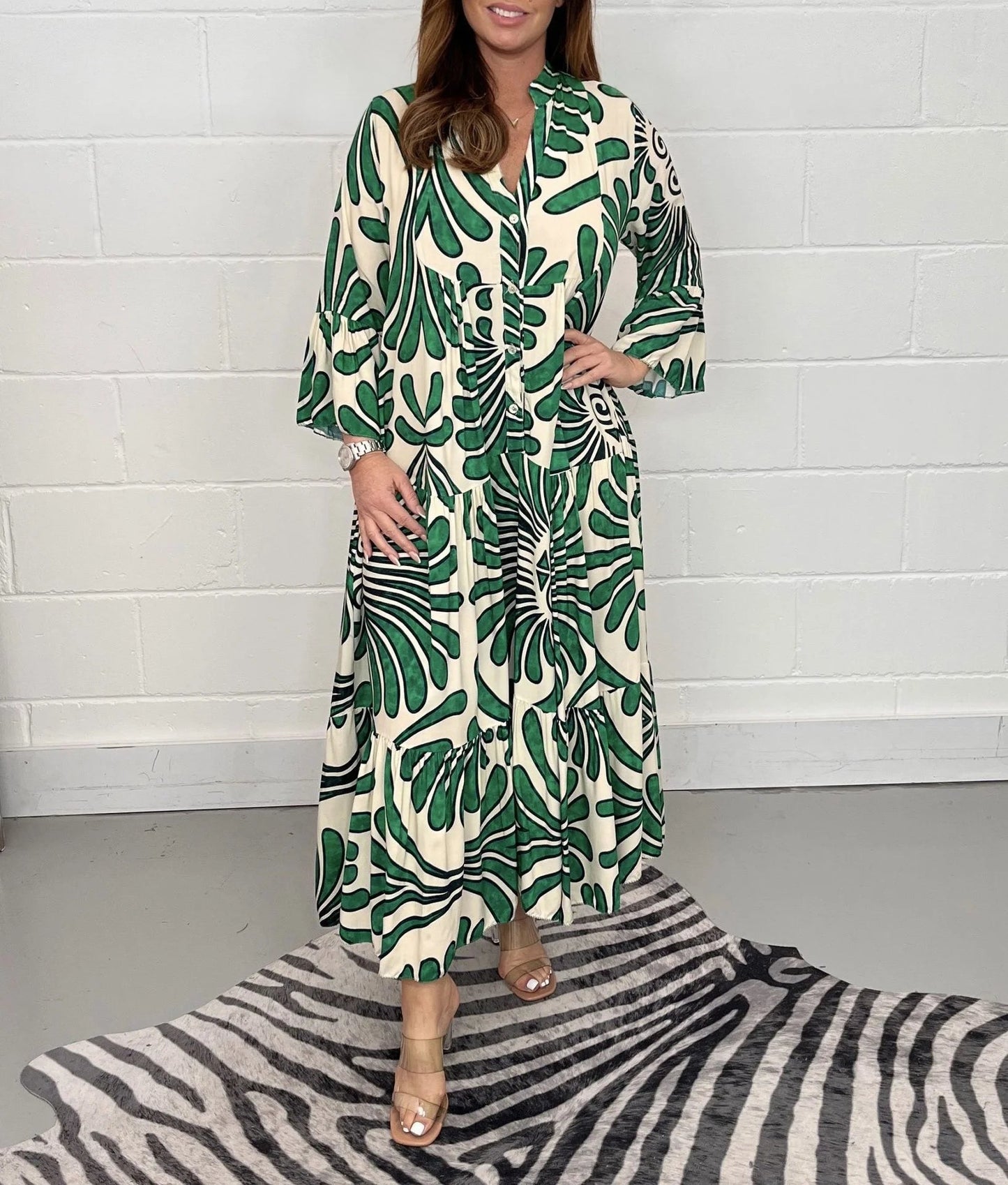 Printed Loose Casual Women's Dress