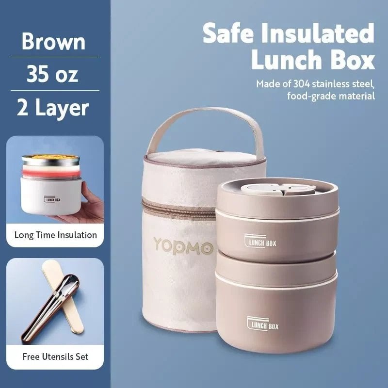 (Last Day Promotion 49% OFF) Portable Insulated Lunch Container Set - BUY 2 FREE SHIPPING mysite